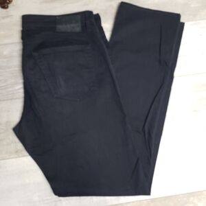 AG Adriano Goldschmied The Graduate Tailored Leg Pants Mens Size 36x34 Black